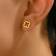 Shein 1pair Fashionable Vintage Clover Stud Earrings For Women, Minimalist Cartilage Bone Earring
