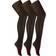 Sock Snob Womens Vintage Seamed Tights 3 pack - Black