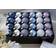 WeRChristmas Shatterproof Luxury Blue/Charcoal/Dove Grey/Silver Christmas Tree Ornament 48pcs