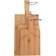 Excellent Houseware Bamboo Cutting 3-Piece Brown Chopping Board 3pcs