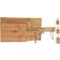 Excellent Houseware Bamboo Cutting 3-Piece Brown Chopping Board 3pcs