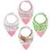 Pickle & Olive Bandana Teething Bibs 4-pack Pink