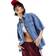 Only oversized pocket detail denim shirt in mid blueL