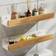 Shein 1pc Wall Mounted Bathroom Storage Rack, Punch-Free Bathroom Hanging Shelf, Space Bathroom Tray, Shampoo Shower Gel Holder Organizer, Bathroom Organizers And Storage