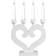 Star Trading Nusnäs White Adventsljusstake 30cm