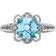 Jewelrypot Ring - Silver/Topaz/Diamonds