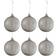 J-line Baubles Regular Transparent Gray Small Décoration de Sapin de Noël 8cm 6pcs