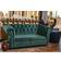 Vega Chesterfield Velvet Spruce Green Divano 167cm Divano 2 Posti