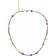 Maanesten Gold Plated Tita Multi Stone Necklace 2680A Purple
