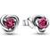 Pandora October Birthstone Eternity Circle Stud Earrings - Silver/Pink