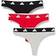 adidas 3-pak Sport Cotton Logo Thong Mixed