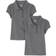 The Children's Place Girl's Uniform Ruffle Pique Polo 2-pack - Dkhtrgray