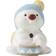 Klarborg Snowmen Thamias and Time 2023 White Dekorationsfigur 5cm 2stk