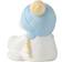 Klarborg Snowmen Thamias and Time 2023 White Prydnadsfigur 5cm 2st