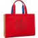 Tory Burch Ella Color-Block Tote - Liberty Red Mix