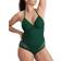 Pour Moi Womens 14207 Castaway Halterneck Swimsuit Green Elastane