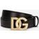 Dolce & Gabbana Calfskin Belt With Dg Logo Black