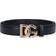 Dolce & Gabbana Calfskin Belt With Dg Logo Black