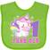 Inktastic 1 Year Old with Cute Unicorn Birthday Girls Baby Bib