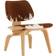 Vitra LCW Cowhide/Brown/White/Natural Ash Fauteuil 68cm