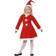 Smiffys Costume Mini Miss Santa Flanelle Enfant Rouge