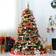 Homcom Pre-Lit Artificial Spruce Green/Brown Christmas Tree 150cm