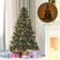 Homcom Pre-Lit Artificial Spruce Green/Brown Christmas Tree 150cm