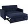 SECONIQUE Astoria Navy Sofa 163cm