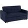 SECONIQUE Astoria Navy Sofa 163cm