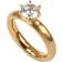 Astrid & Agnes Gaia Enya Ring - Gold/Transparent