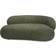 Westwing Collection Alba Dark Green Sofa 185cm Zweisitzer