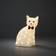 Konstsmide Sitting Cat Acrylic LED Julelampe 34cm