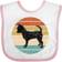 Inktastic Chihuahua Dog Retro Sunset Baby Bib