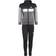 Adidas Kid's Tiberio 3-Stripes Colorblock Shiny Tracksuit - Black/White/Grey Five (IJ6332)