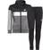 Adidas Kid's Tiberio 3-Stripes Colorblock Shiny Tracksuit - Black/White/Grey Five (IJ6332)