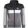 Adidas Kid's Tiberio 3-Stripes Colorblock Shiny Tracksuit - Black/White/Grey Five (IJ6332)