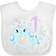 Inktastic Happy 1st Birthday with Cute Narwhal Stars & Bubbles Gift Baby Bib