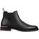 Tommy Hilfiger Signature Tape Leather Chelsea Boot - Black