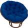 Blazing Needles Twill Papasan Chair Cushions Blue (121.9x15.2)