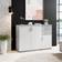 Stella Trading Bobby Concrete/White Sideboard 120x82cm