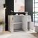 Stella Trading Bobby Concrete/White Sideboard 120x82cm