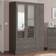 SECONIQUE Nevada Black Wood Grain Wardrobe 116x182.5cm