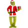 Elope The Grinch Santa Open Face Adult Costume