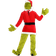 Elope The Grinch Santa Open Face Adult Costume