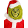 Elope The Grinch Santa Open Face Adult Costume