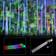 Meteor Shower Rain Multicolor Christmas Tree Light 18 Lamps 8pcs