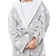 Dreamscene Kid's Star Print Coral Sherpa Fleece Robe - Silver