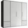 Stella Trading ‎58-474-DJ ‎White Graphite Kleiderschrank 206x194cm