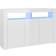 vidaXL 804343 High Gloss White Sideboard 115.5x75cm