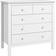 Homcom Modern White Chest of Drawer 39.5x80.5cm